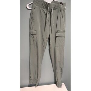 Women's Active Light Mid-Rise Cargo Jogger Pants - All In Motion Medium Green
